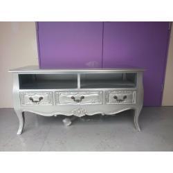 Rococo Style Silver 3 Drawer Unit