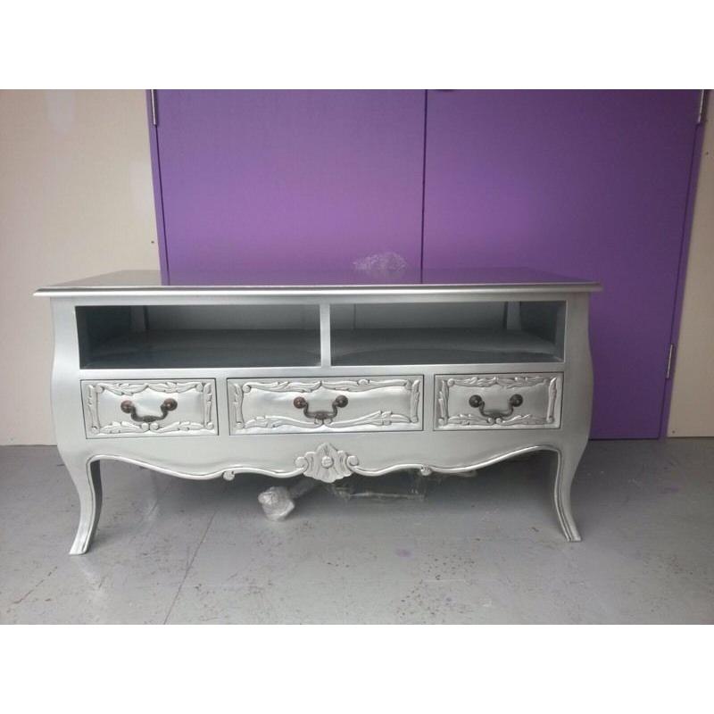 Rococo Style Silver 3 Drawer Unit