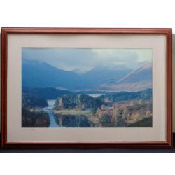 Lovely Framed & Mounted Print of Glen Attric, Scottish Highlands 16.5" x 23.5"