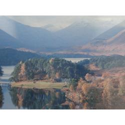 Lovely Framed & Mounted Print of Glen Attric, Scottish Highlands 16.5" x 23.5"