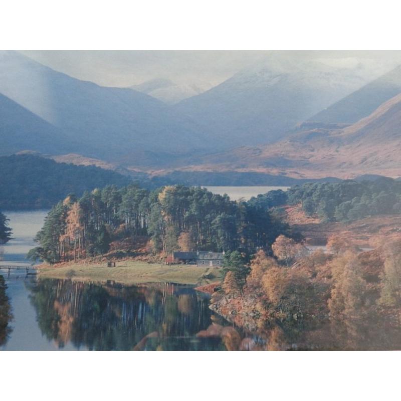 Lovely Framed & Mounted Print of Glen Attric, Scottish Highlands 16.5" x 23.5"