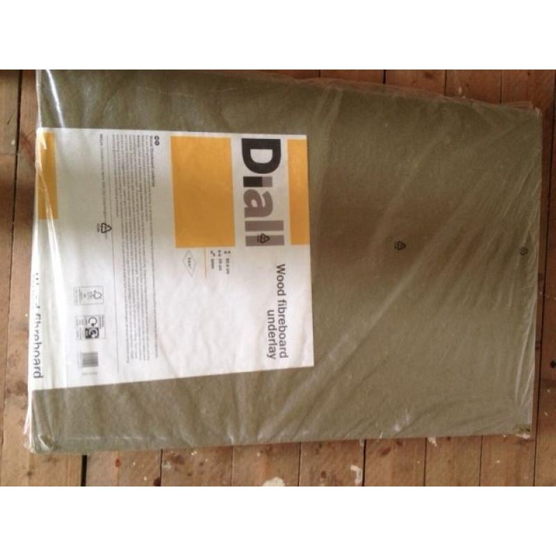 Diall Floor Underlay. One unopened pack (19 sheets) and one opened (16 sheets)
