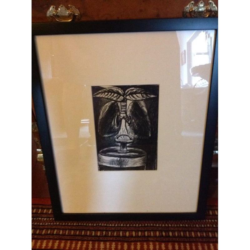 Original charcoal drawing