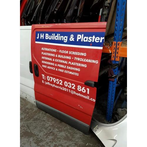 Vauxhall vivaro/ Renault traffic/ primastar. Passenger side loading door/near side/n,s/ sliding door