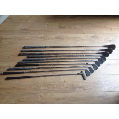 Spalding Golf clubs (Irons 5,6,7,8,9 plus pitcher & Putter) (Drivers 1,3 & 5) Bag included
