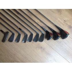 Spalding Golf clubs (Irons 5,6,7,8,9 plus pitcher & Putter) (Drivers 1,3 & 5) Bag included