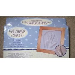 Baby handprint plaster casting kit