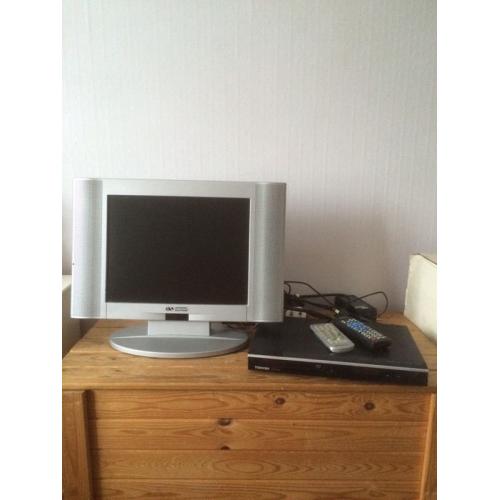 Television and DVD player