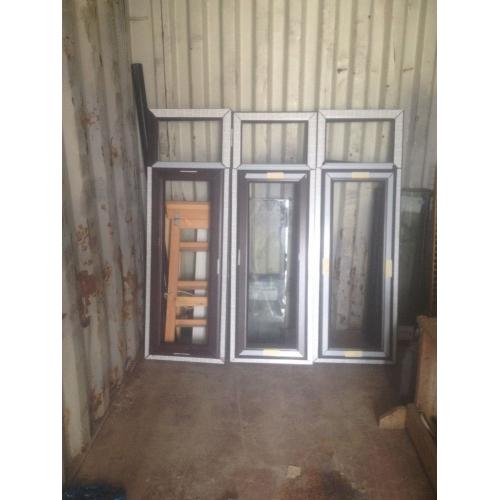 3 double glazed rosewood windows