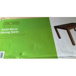Solid Wood Table and 4 dining chairs