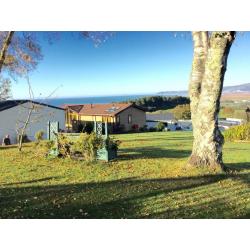Stunning luxury caravan on beautiful seaside holiday park near Aberystwyth in mid- Wales