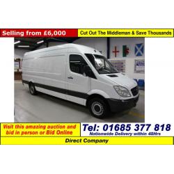 2008 - 58 - MERCEDES SPRINTER 311 2.2CDI LEFT HAND DRIVE LWB VAN (GUIDE PRICE)
