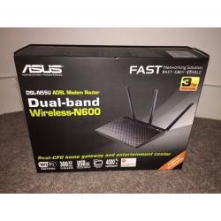 ASUS DSL-N55U - Modem and Wireless Router - Can be used for HD broadband streaming at fibre speeds!