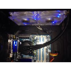 Ultimate gaming PC liquid cooled