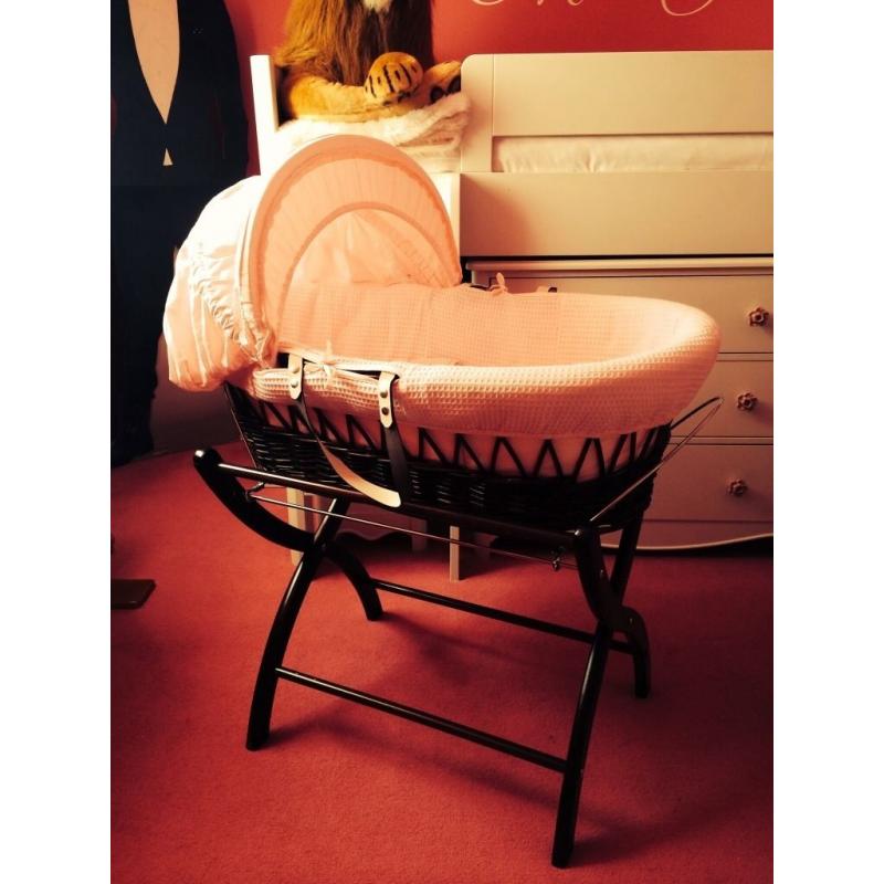 Baby swing and moses basket
