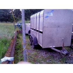 10 x 5 ifor williams cattle trailer, brakes and lights working, good condition