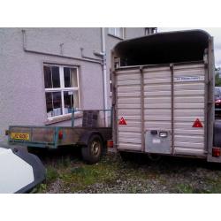 10 x 5 ifor williams cattle trailer, brakes and lights working, good condition