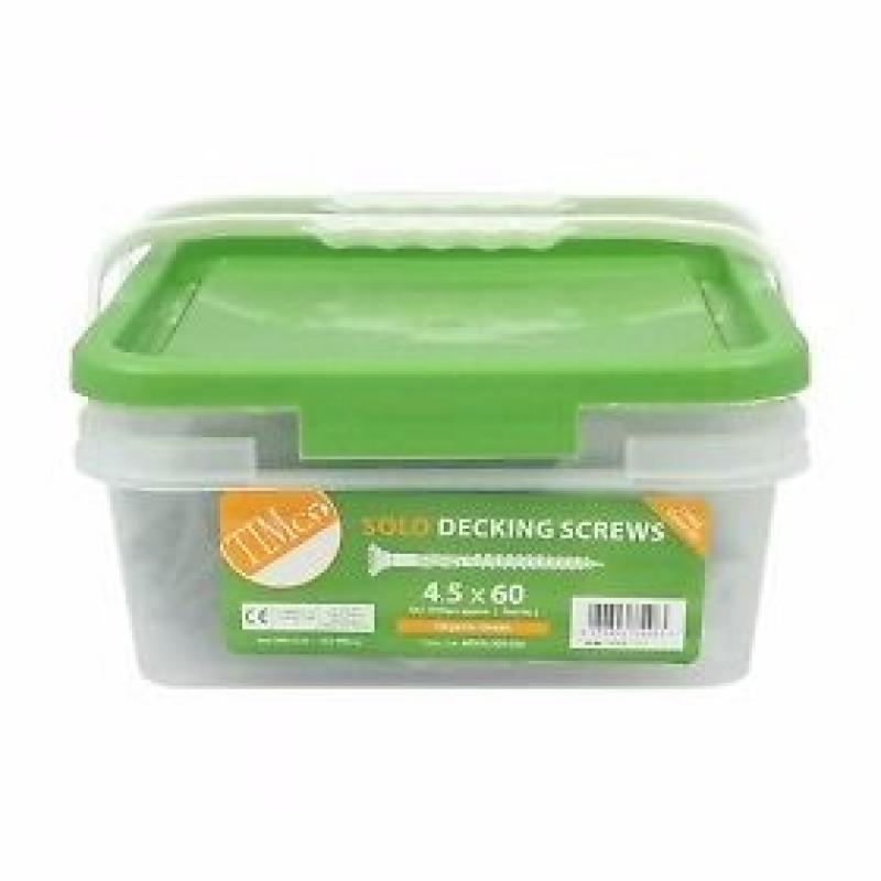 TIMco Solo Decking Screw - PZ2 - 4.5 x 60 - Green. box of 1000 or can split and sell in 500 or 250