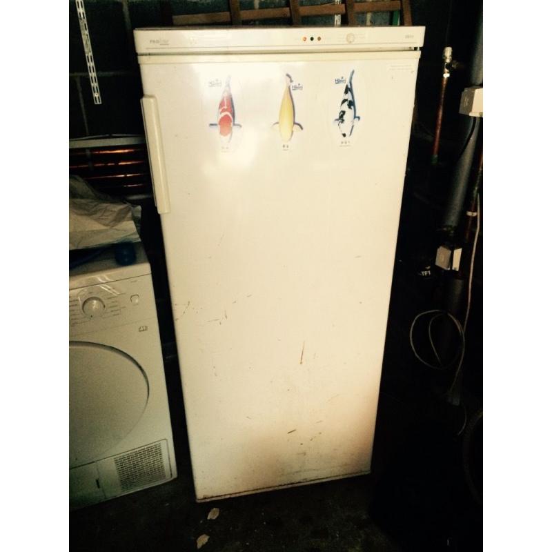 Tall freezer for sale ideal for garage GWO