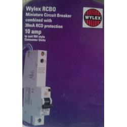 NEW - Wylex RCBO 10Amp (3 Available)