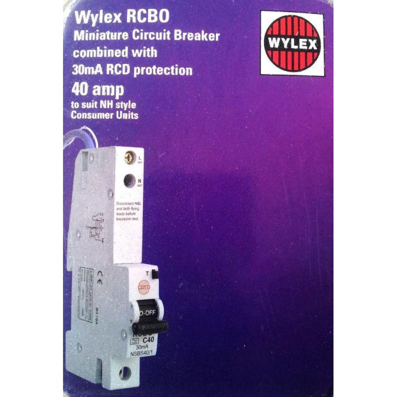 NEW - Wylex RCBO 10Amp (3 Available)
