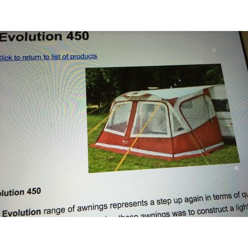 Caravan porch awning