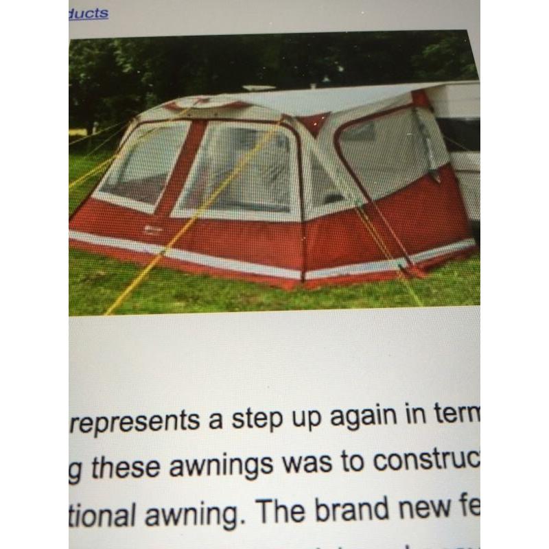 Caravan porch awning