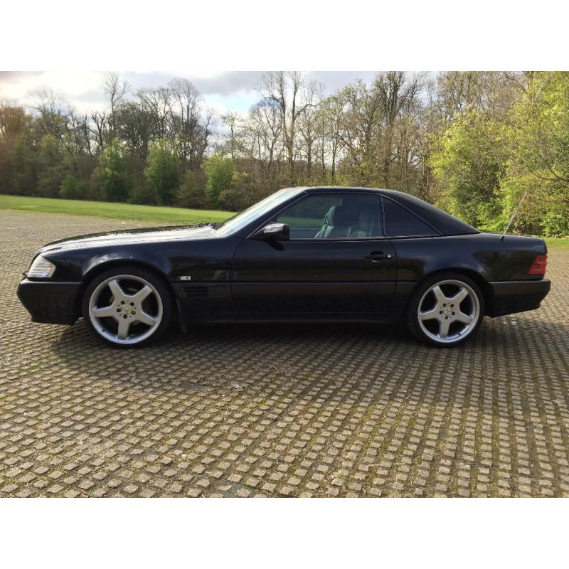 1994 MERCEDES SL320 SOFT TOP HARD TOP FULL SERVICE ONE YEARS MOT 3 KEYS FOLDER FULL OF PAPER WORK
