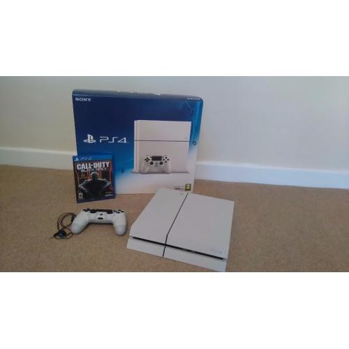 New glazier white ps 4 with call of duty game