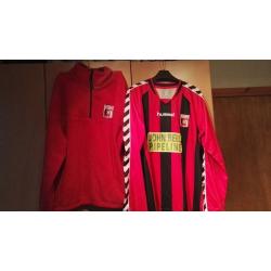 Inverurie loco works fleece and long sleeved football shirt