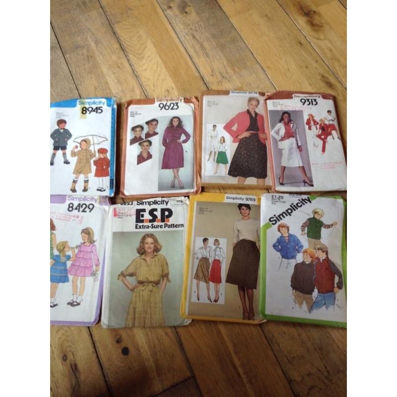 Job lot vintage sewing patterns