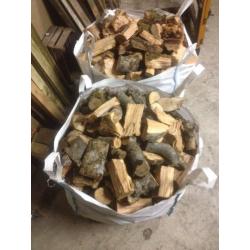 Hardwood applewood firewood logs blocks