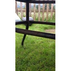 Large glass patio table