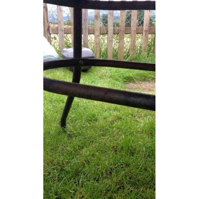 Large glass patio table