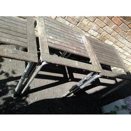 3 garden tables