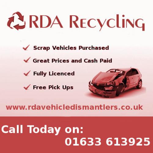 RDA Recycling - Scrap Yars, Scrap cars wanted, Vehicle breaking in Newport