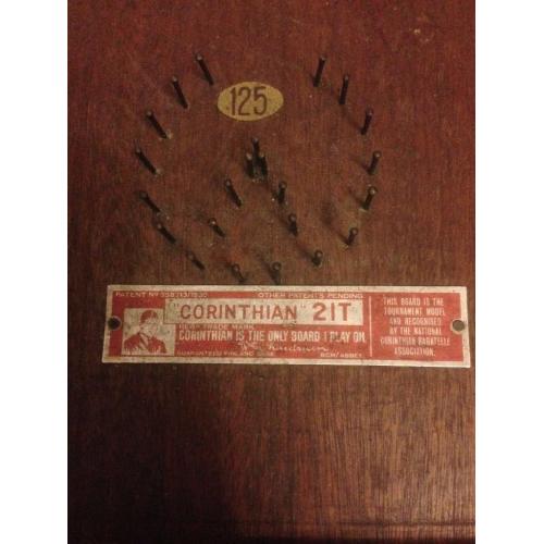 Corinthian 21T Bagatelle Board Vintage Game