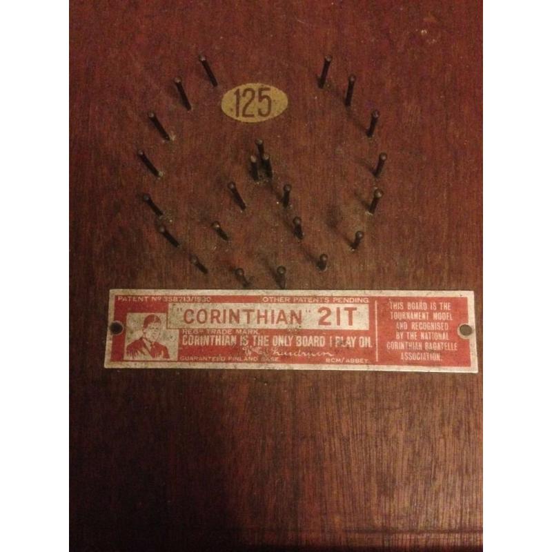 Corinthian 21T Bagatelle Board Vintage Game