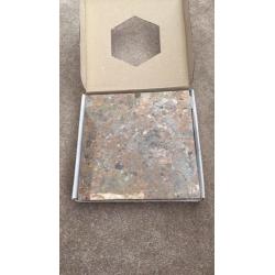 Polished marble tiles
