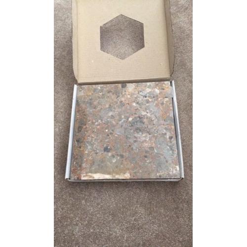 Polished marble tiles
