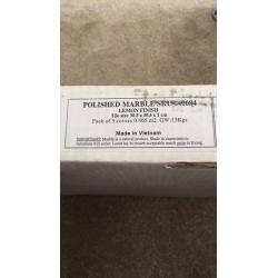 Polished marble tiles