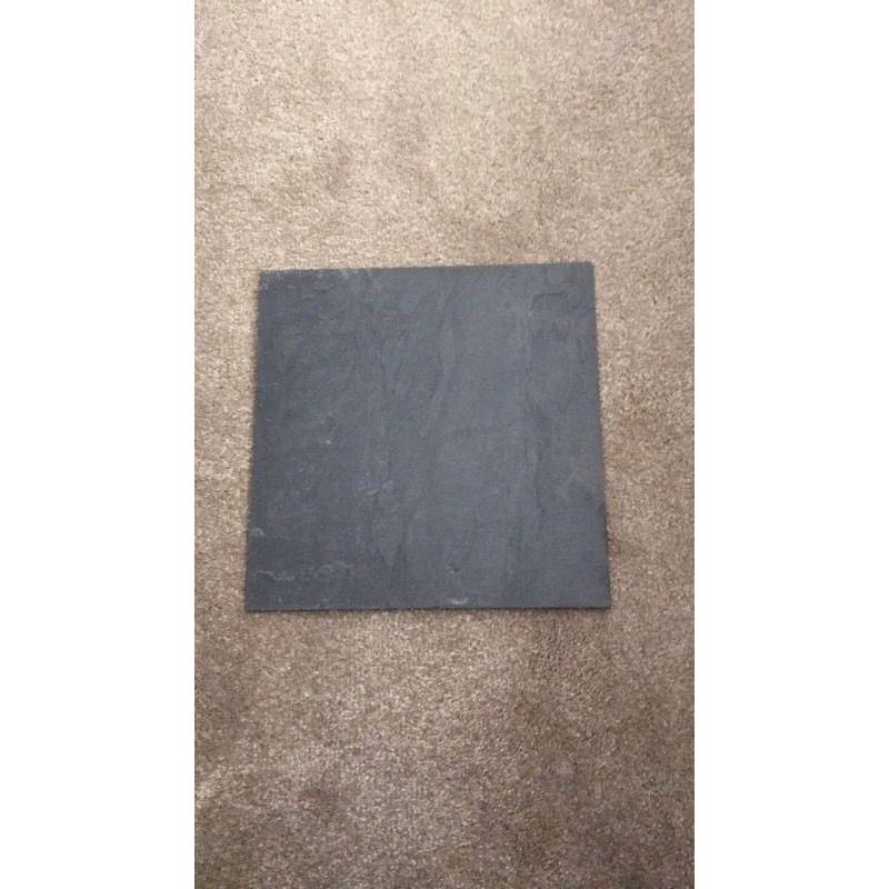 Slate floor tiles
