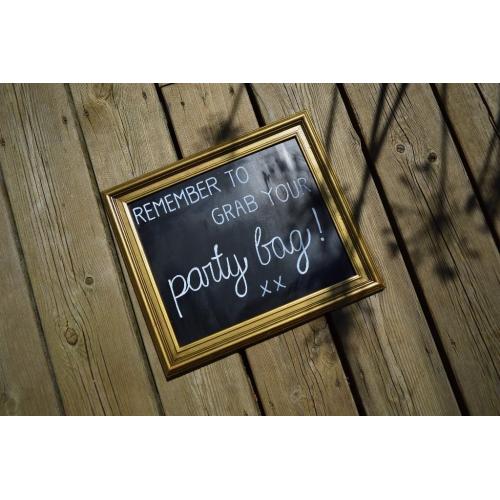 **GOLD FRAME CHALKBOARD**