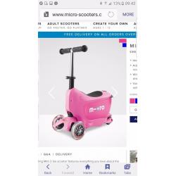 Mini 2 go micro scooter - only 8 weeks old