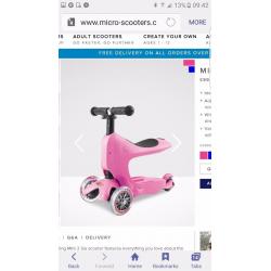 Mini 2 go micro scooter - only 8 weeks old