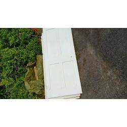FOUR SOLID HEAVY INTERNAL DOORS