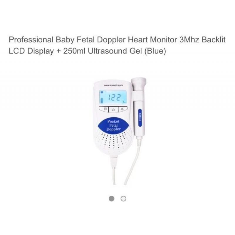 Professional baby fetal Doppler heart monitor