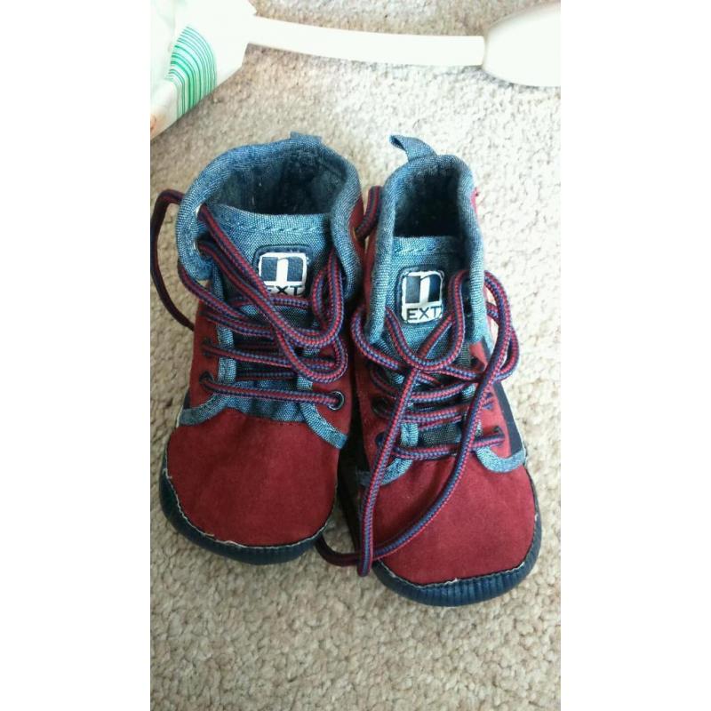 Brand new baby boys next pram boots size 12-18 months