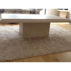 Solid stone coffee table & lamp table