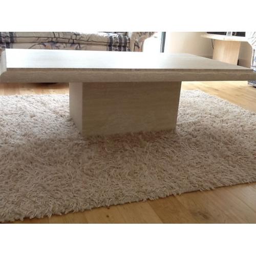 Solid stone coffee table & lamp table